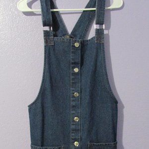 denim overall dress
